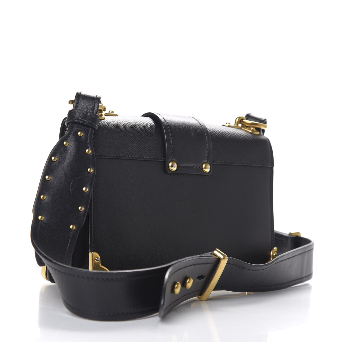 City Calf Saffiano Cahier Bag Black