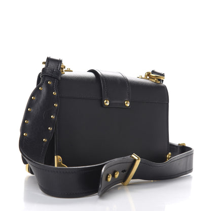Prada City Calf Saffiano Cahier Bag Black 2 of 8