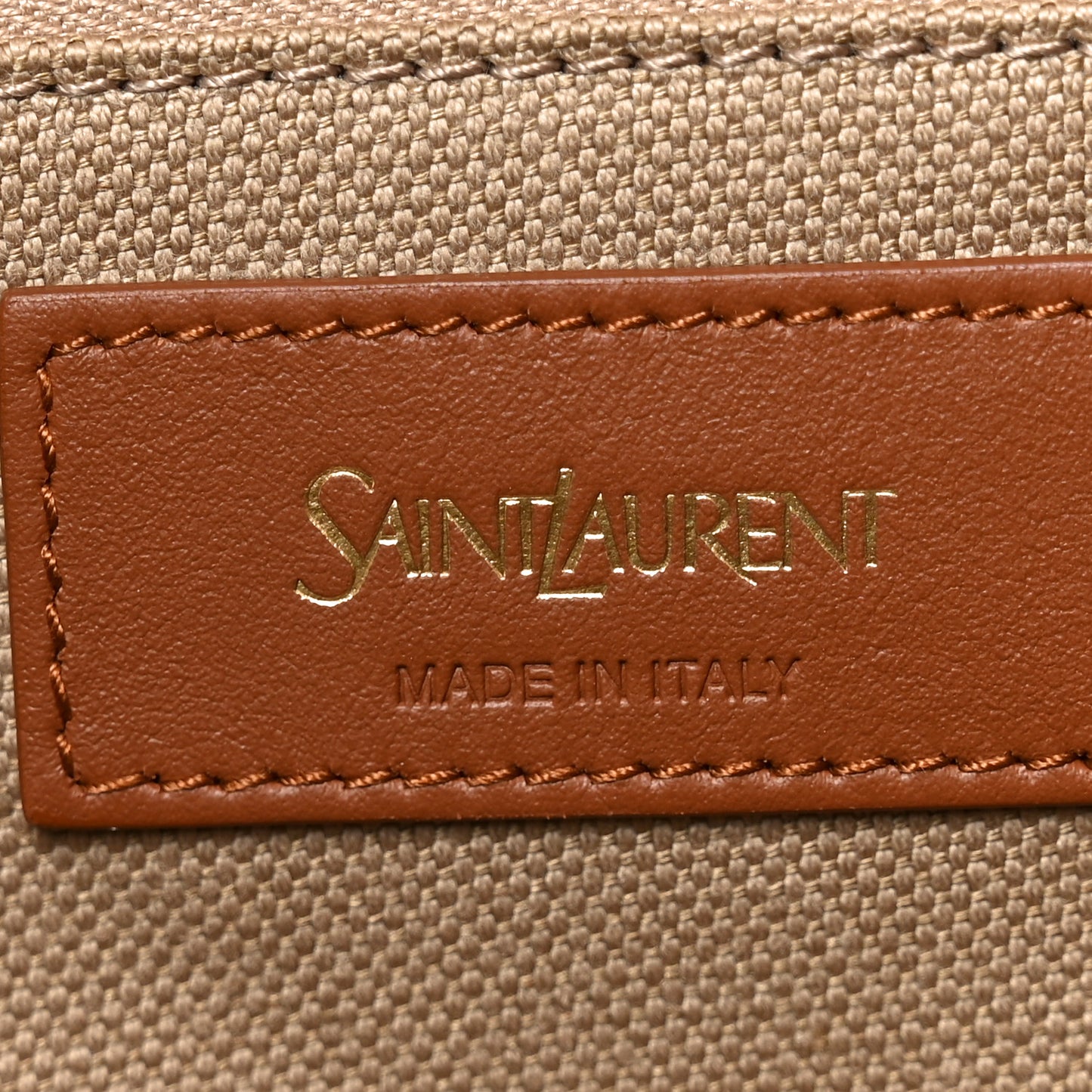 Canvas Calfskin Y Tote Desert Dust Brick