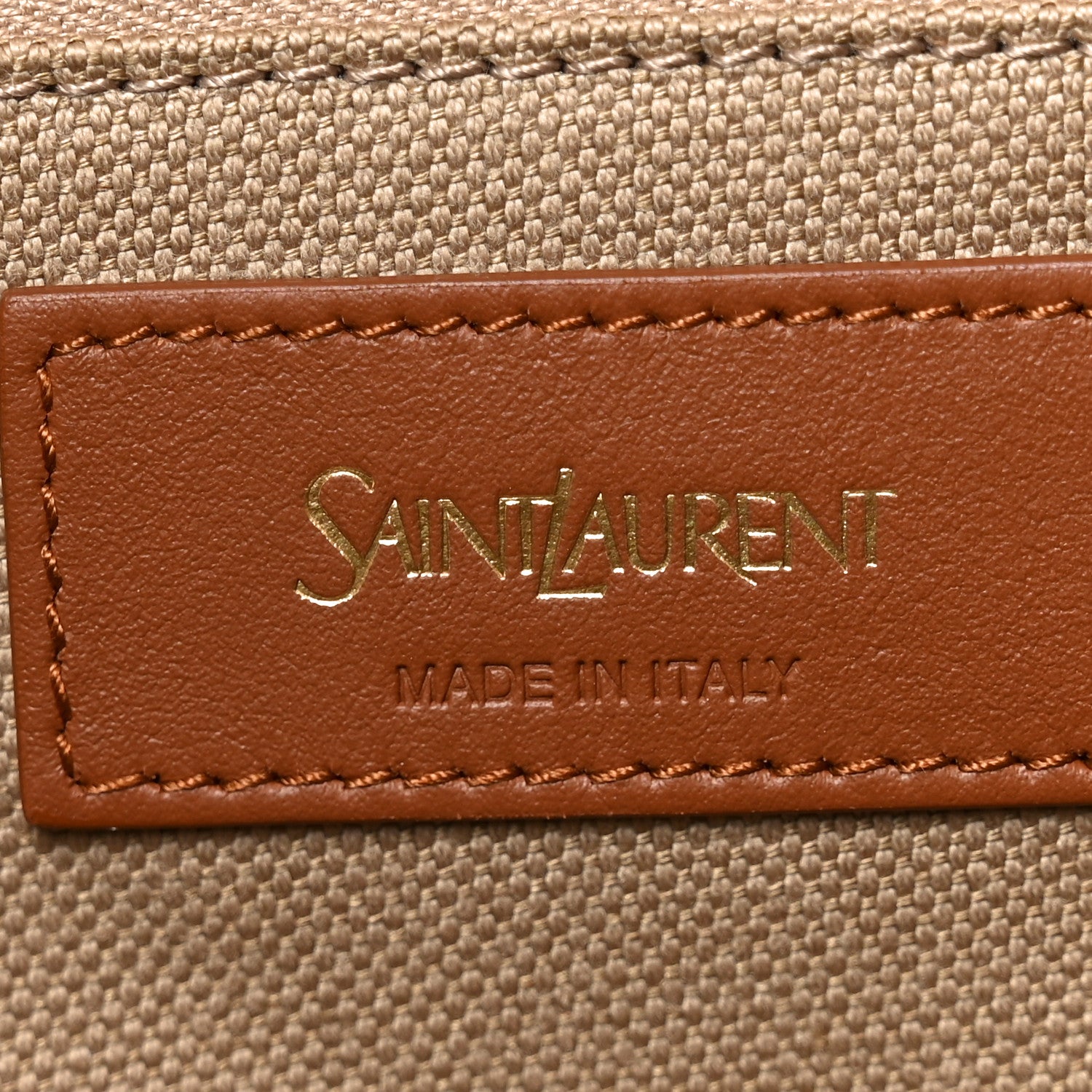 Saint Laurent Canvas Calfskin Y Tote Desert Dust Brick 6 of 10