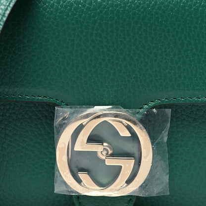 Gucci Dollar Calfskin Interlocking G Crossbody Bag Emerald 10 of 12