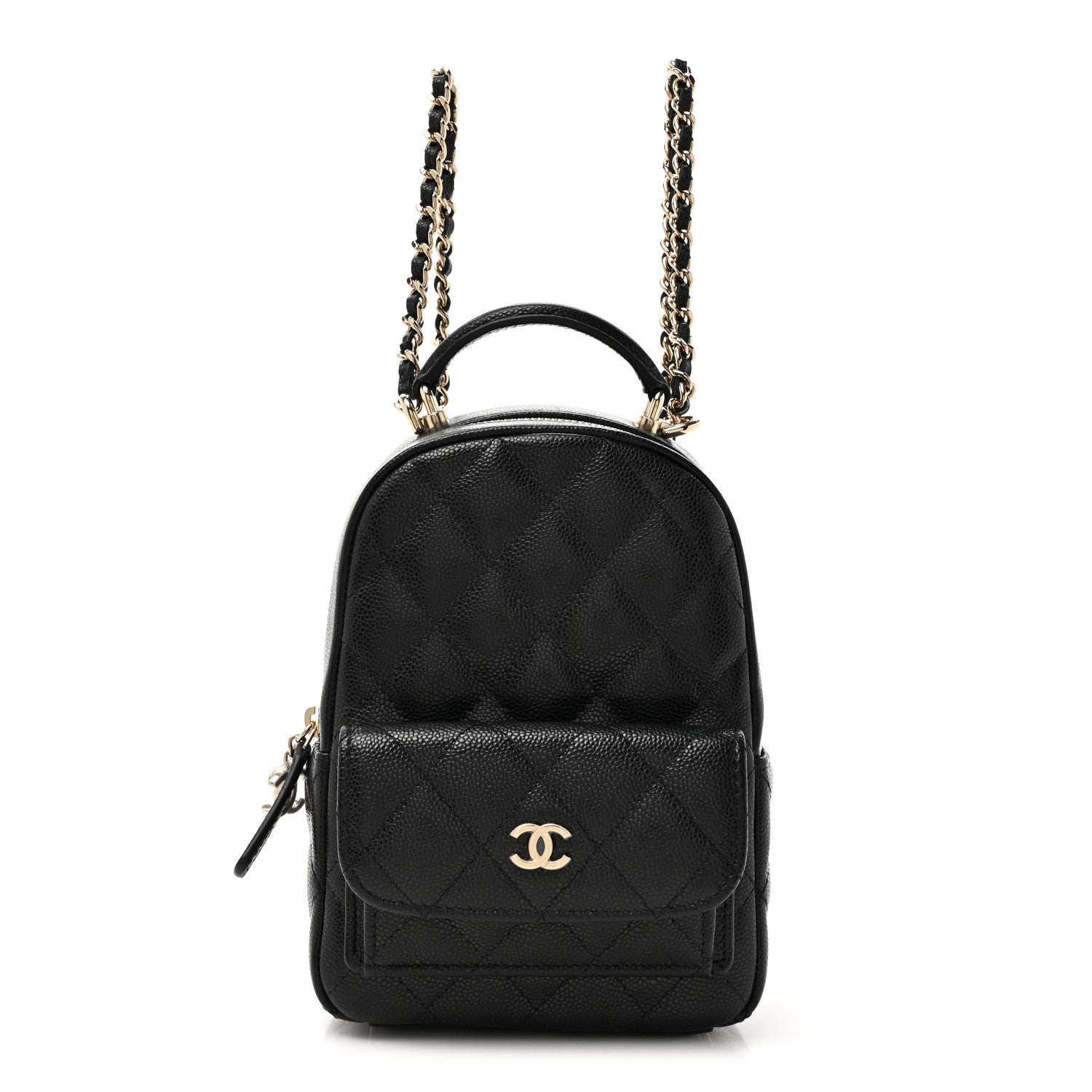 Chanel Caviar Quilted CC Mini Classic Backpack Black 1 of 10