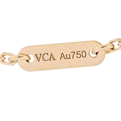 Van Cleef & Arpels 18K Yellow Gold Mother of Pearl Sweet Alhambra Butterfly Bracelet 4 of 5