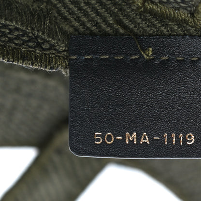 Christian Dior Canvas Embroidered Camouflage Saddle Belt Bag Green 7 of 11