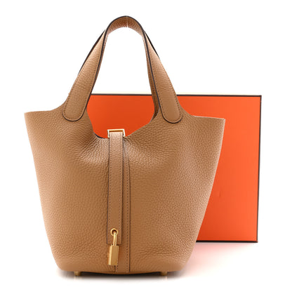 Hermes Taurillon Clemence Picotin Lock 18 PM Biscuit 11 of 11