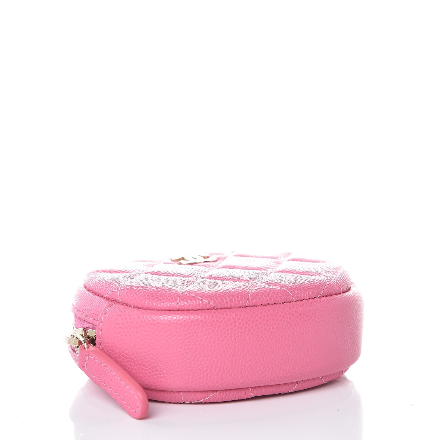 Chanel Caviar Quilted Zip Around Classic Coin Purse Pink 4 of 8