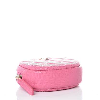 Chanel Caviar Quilted Zip Around Classic Coin Purse Pink 4 of 8
