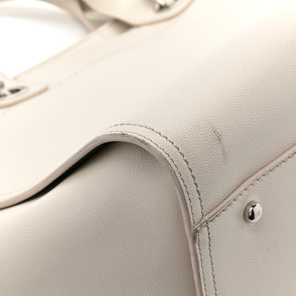 Chanel Caviar Medium Studded Deauville Tote White 13 of 15