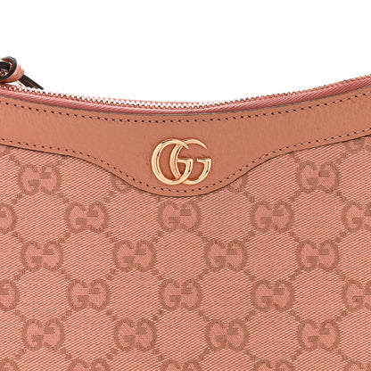 Gucci Monogram Textured Dollar Calfskin Small Ophidia Hobo Cloche Rose Pink 8 of 12