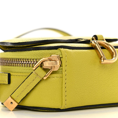 Christian Dior Goatskin Mini Saddle Shoulder Strap Pouch Lime 9 of 11