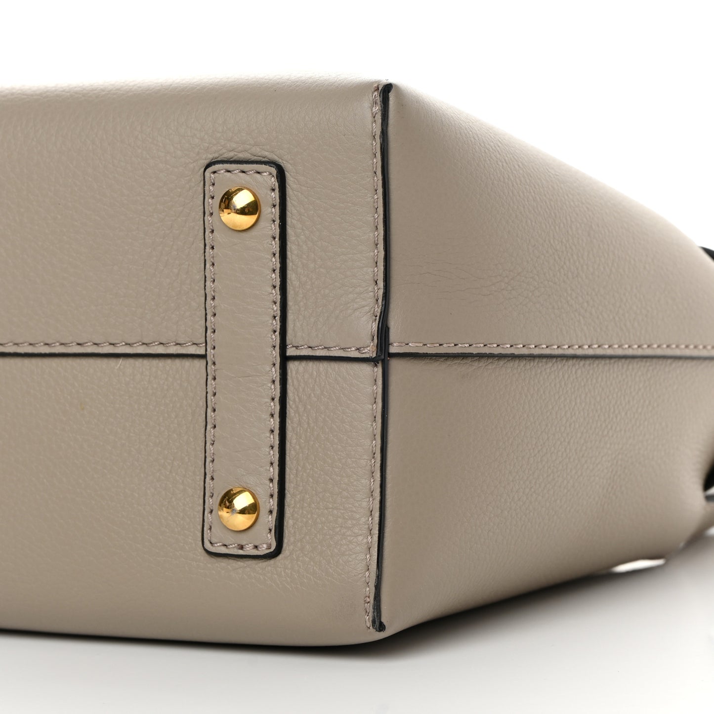 Soft Grain Calfskin Medium Belt Bag Mineral Grey