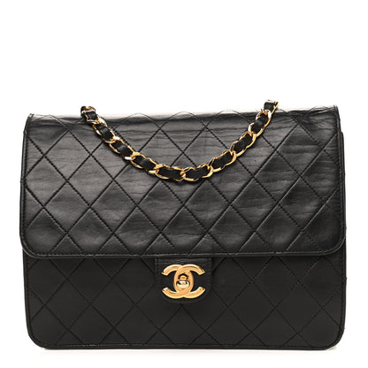 Chanel Lambskin Quilted Single Flap Black 1 of 11