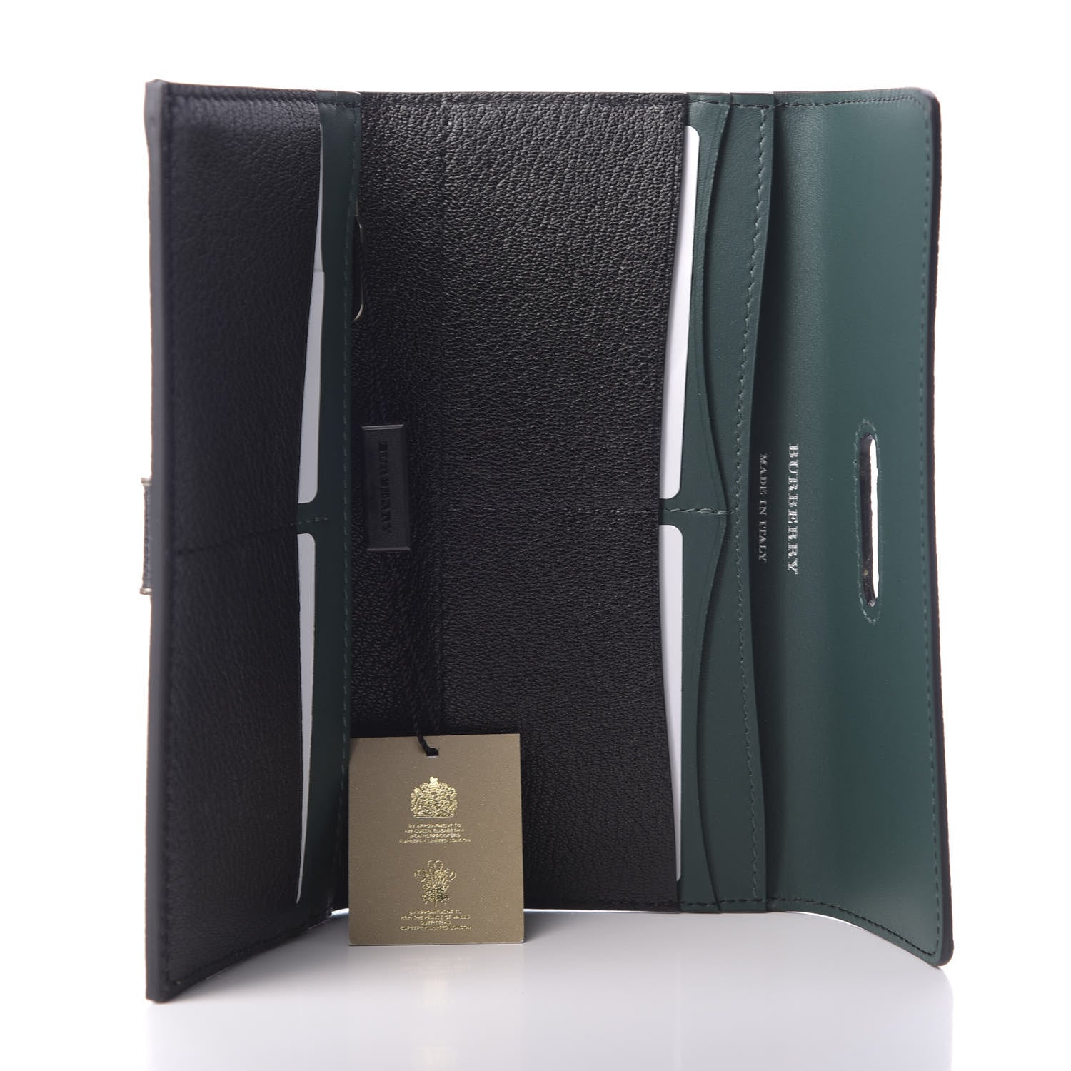 Burberry Grainy Calfskin D-Ring Continental Wallet Black 5 of 6