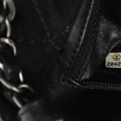 Chanel Shearling Lambskin Pearl Flap Black 6 of 13