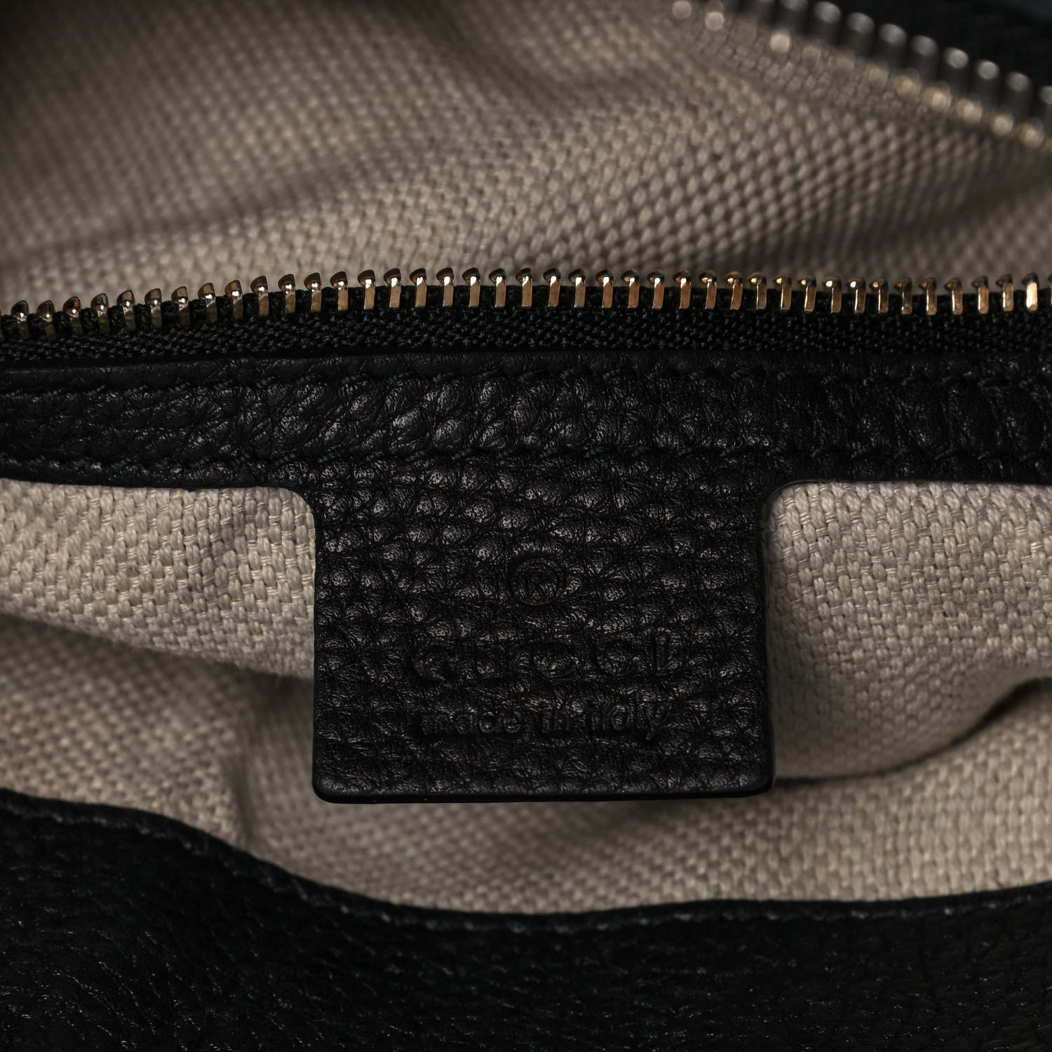 Gucci Pebbled Calfskin Large Soho Hobo Black 6 of 16