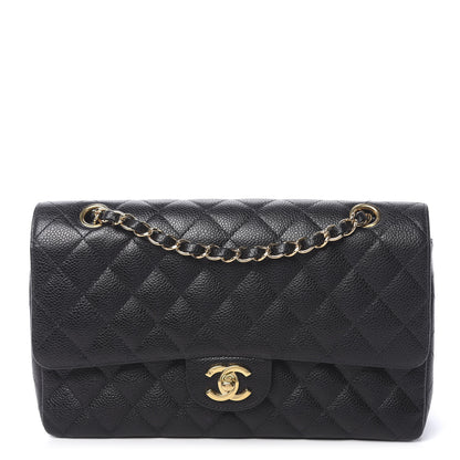 Chanel Caviar Quilted Medium Double Flap Black 1 of 15