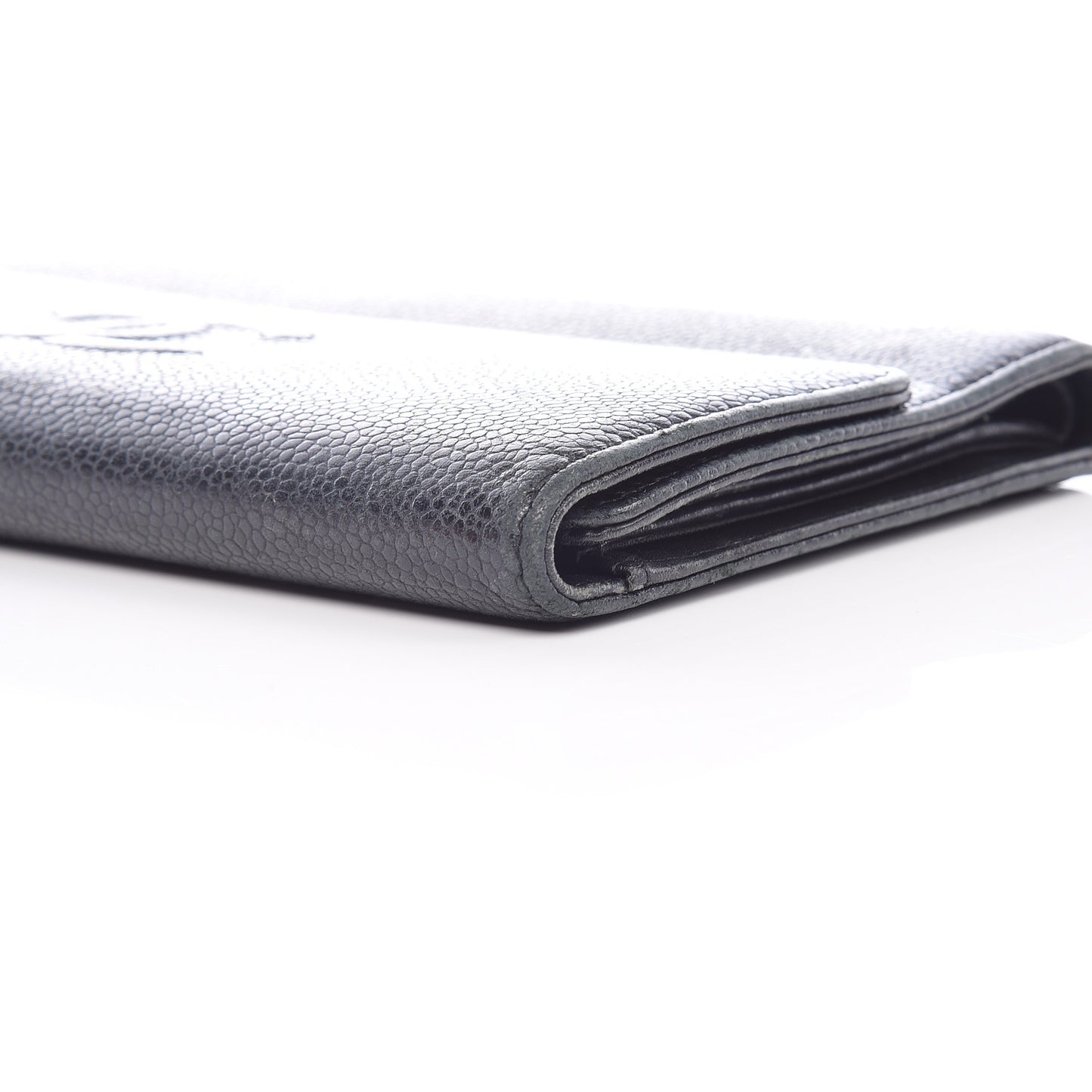 Caviar Timeless CC Large Flap Wallet Black