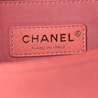 Chanel Caviar Chevron Quilted Medium Boy Flap Pink 6 of 10