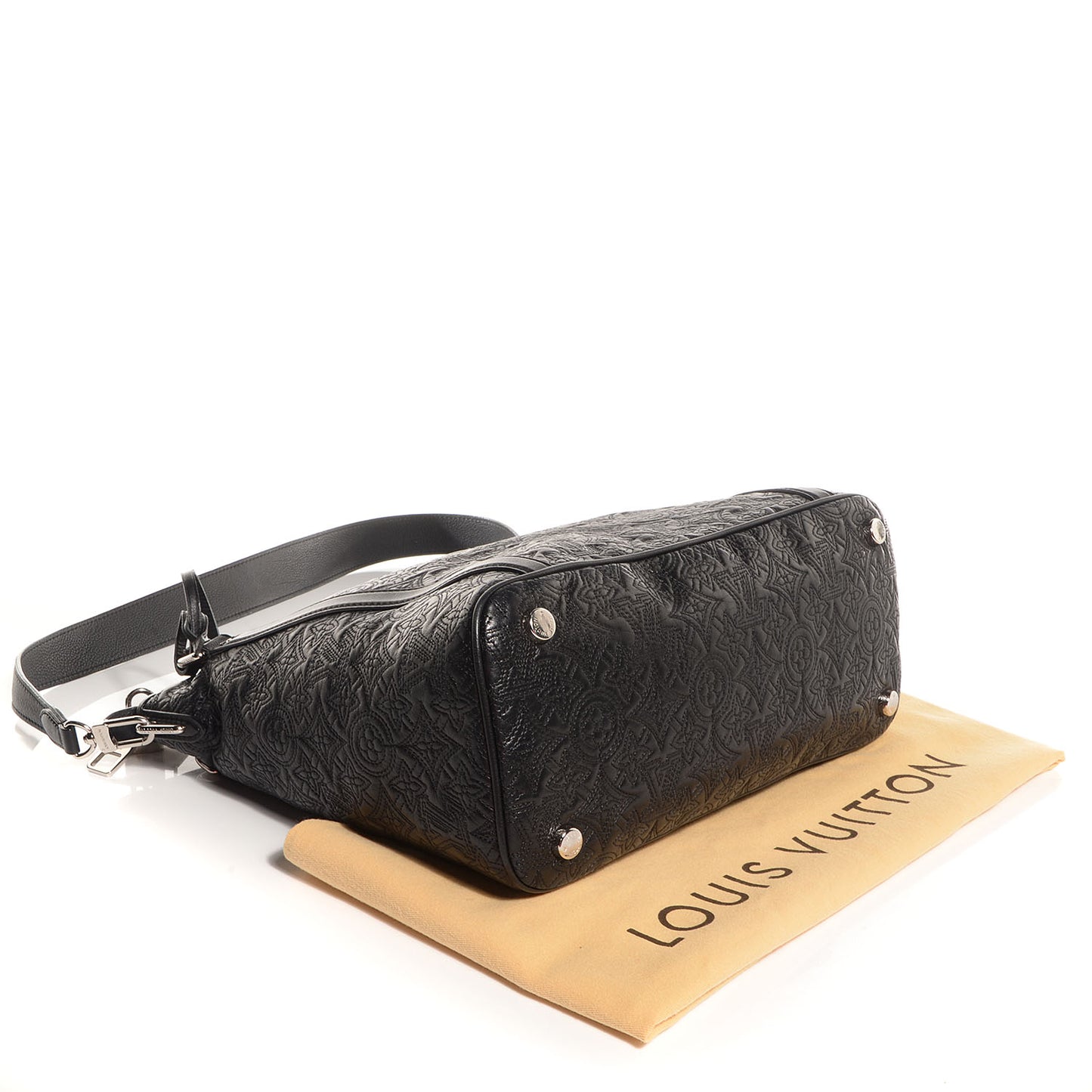 Monogram Lambskin Antheia Ixia PM Black