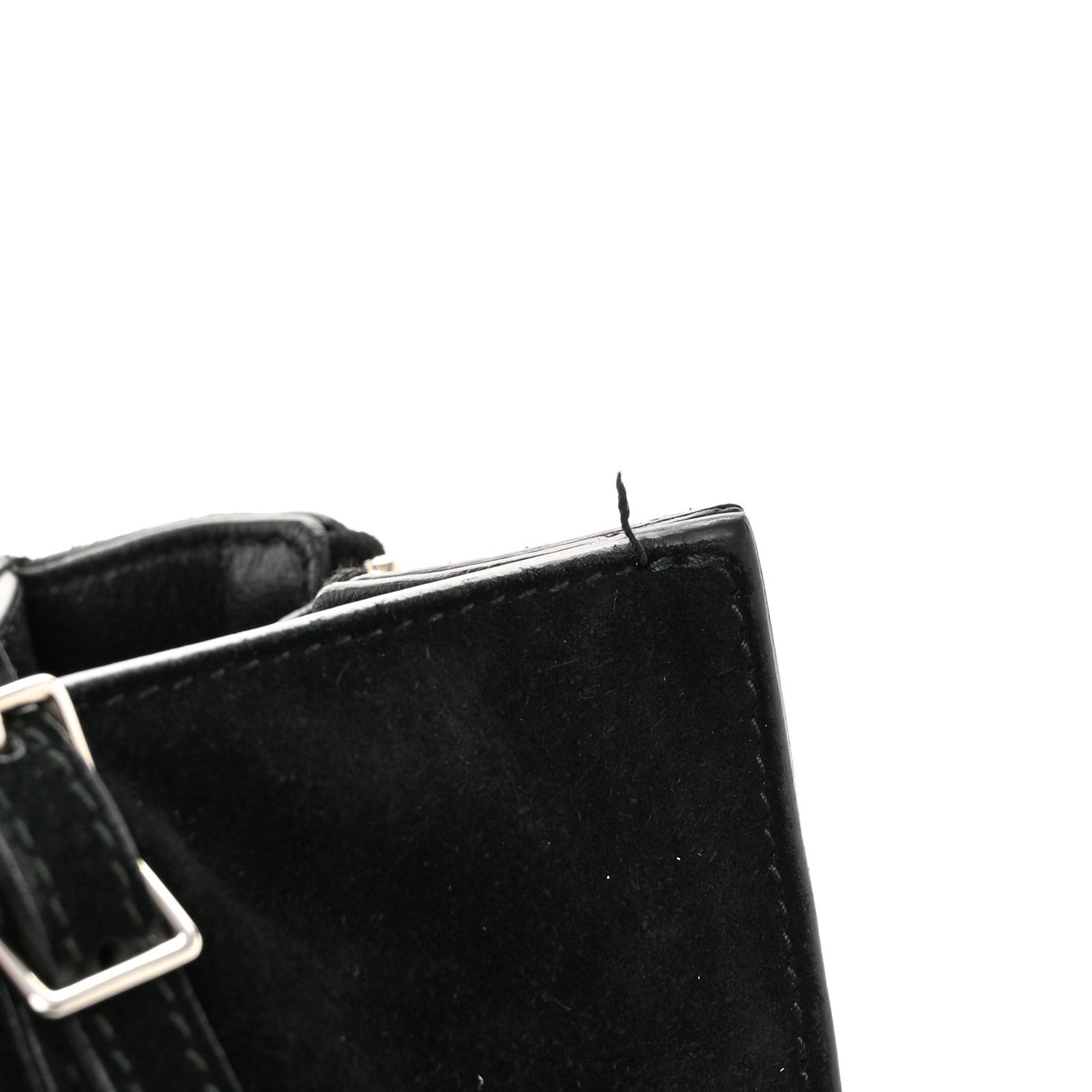 Balenciaga Baby Daim Suede Plate Hardware Papier A6 Zip Around Tote Black 11 of 12