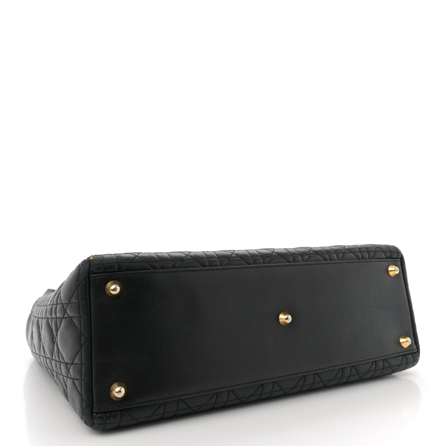 Lambskin Cannage Large Lady Dior Black