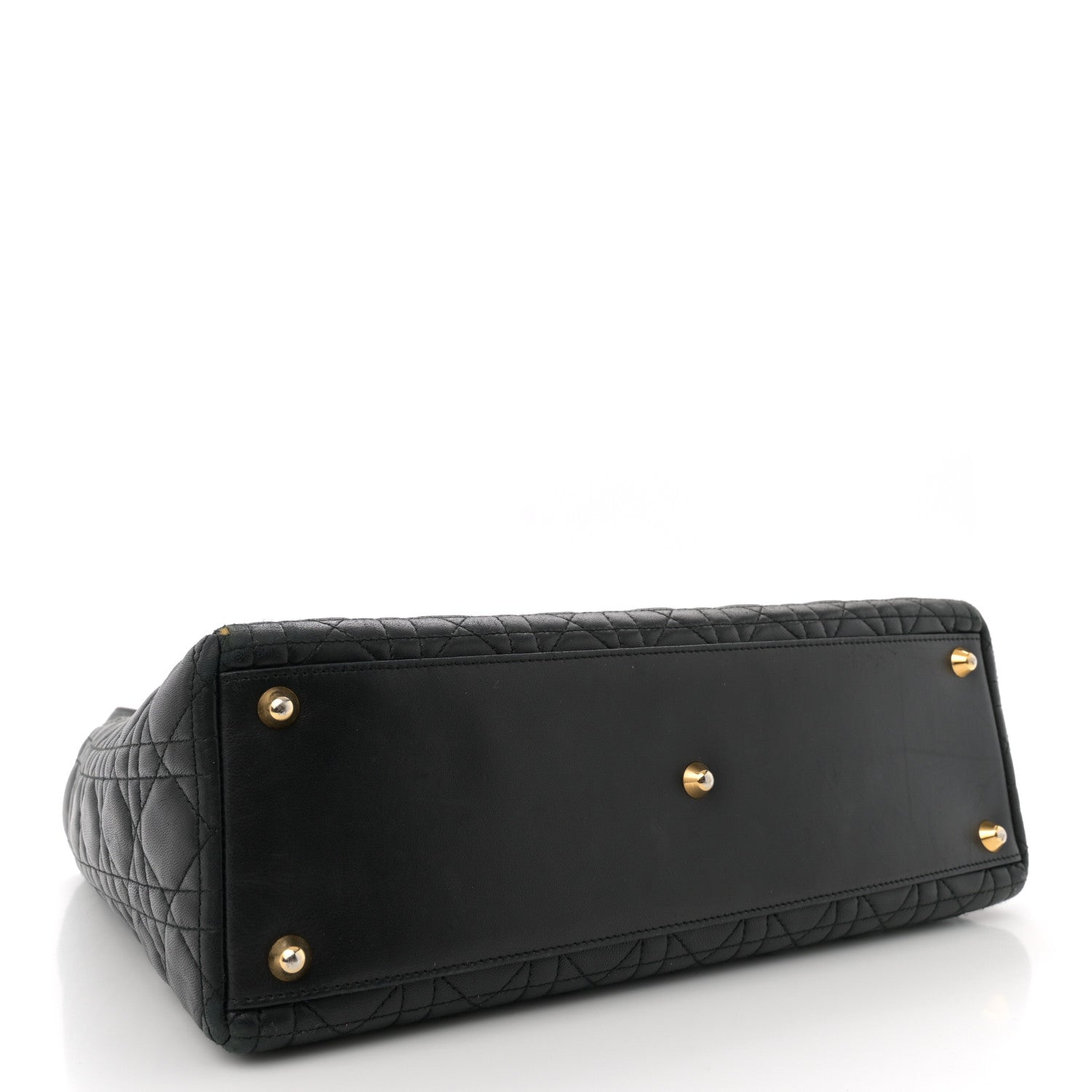Christian Dior Lambskin Cannage Large Lady Dior Black 4 of 16
