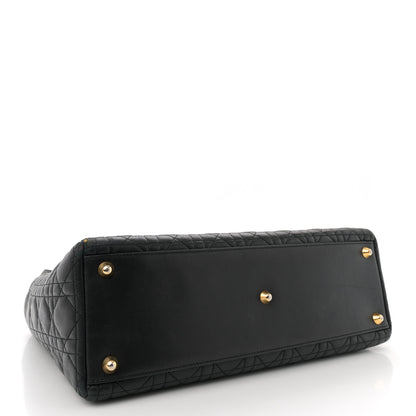 Christian Dior Lambskin Cannage Large Lady Dior Black 4 of 16
