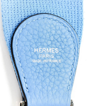 Hermes Taurillon Clemence Evelyne III PM Bleu Paradis 9 of 11