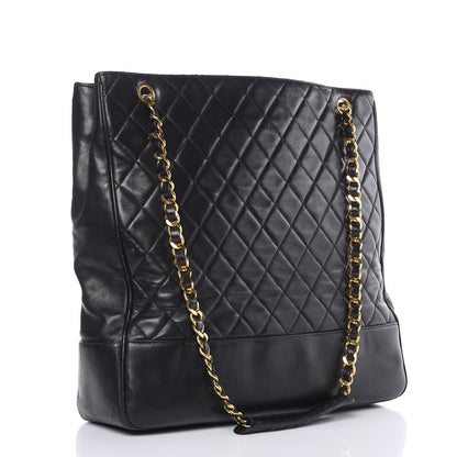 Chanel Lambskin Shopping Tote Black 3 of 21