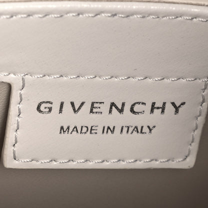 Givenchy Box Calfskin Small Cut Out Shoulder Bag Ivory 10 of 13