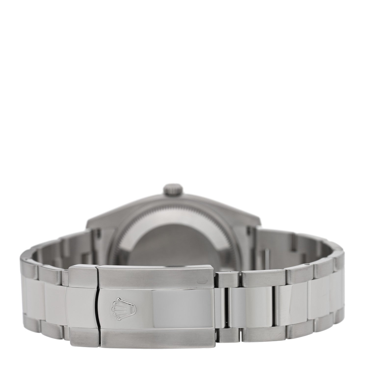 Rolex Stainless Steel 18K White Gold Diamond 34mm Oyster Perpetual Date Watch Silver 115234 3 of 5