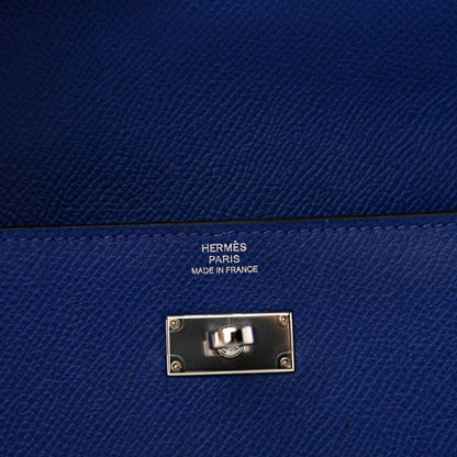 Hermes Epsom Kelly Longue Wallet Bleu Saphir 6 of 11