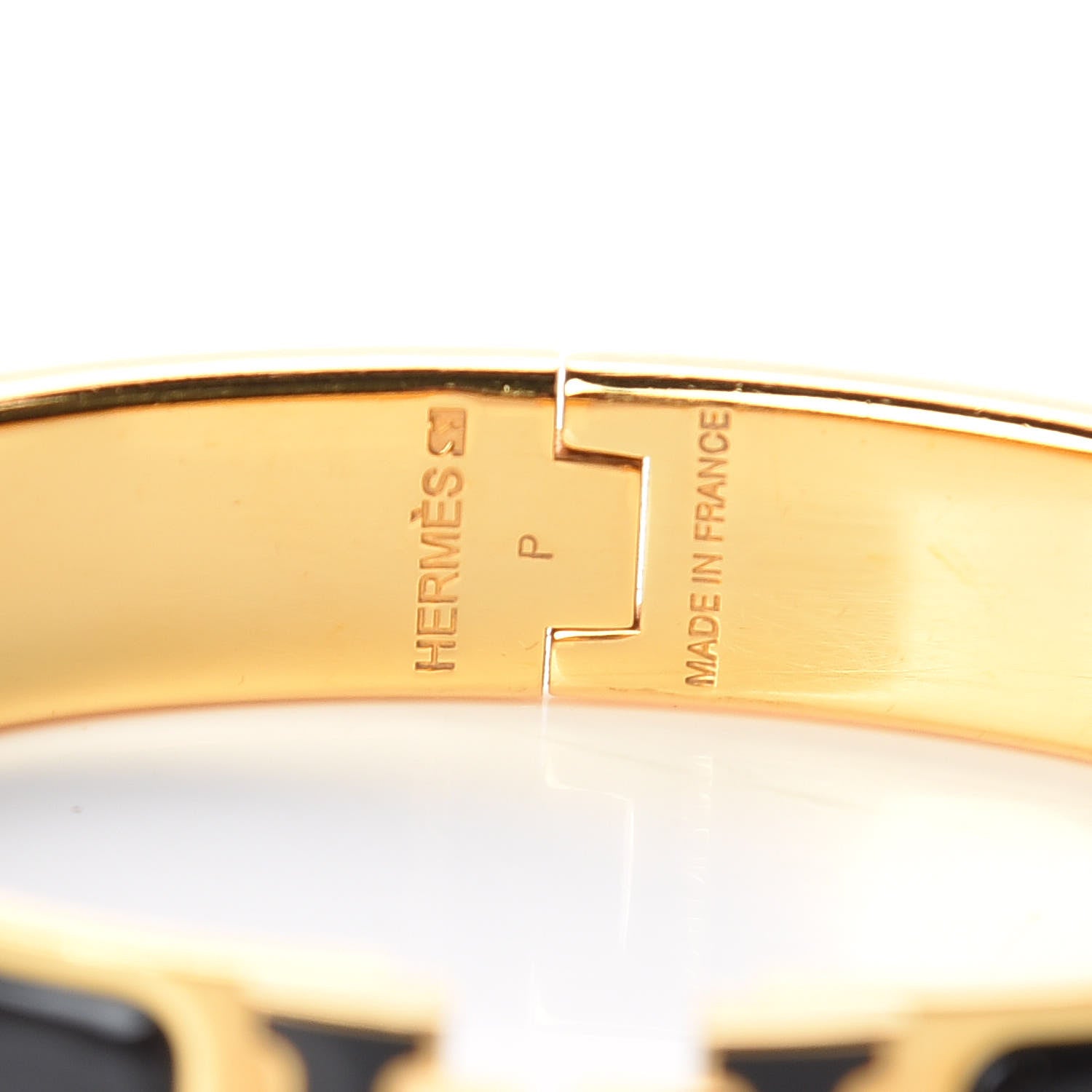 Hermes Enamel Narrow Clic Clac H Bracelet GM Black 4 of 6