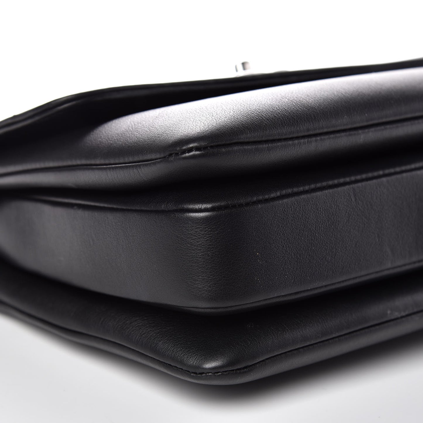 Calfskin Small Trendy CC Dual Handle Flap Bag Black