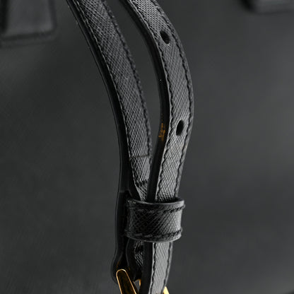 Prada Saffiano Small Galleria Double Zip Tote Black 12 of 12