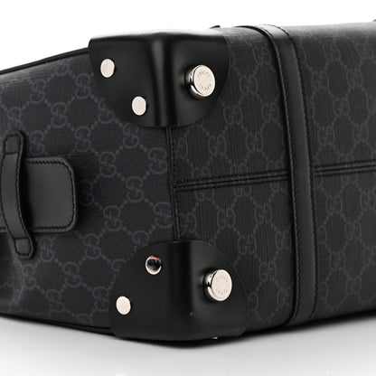 Gucci GG Supreme Monogram Selleria Calfskin Medium Tote Bag Black 9 of 12
