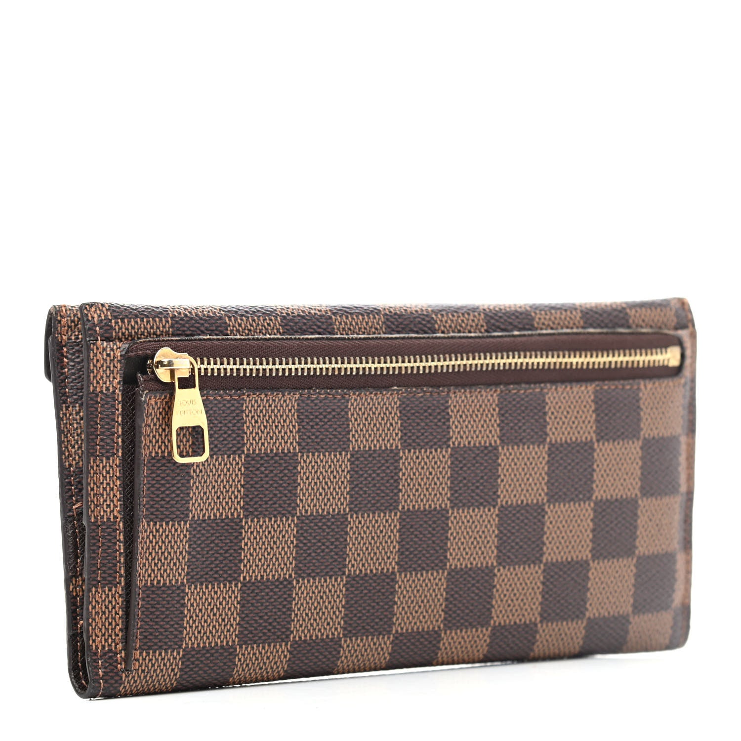 Louis Vuitton Damier Ebene Long Origami Wallet 3 of 7