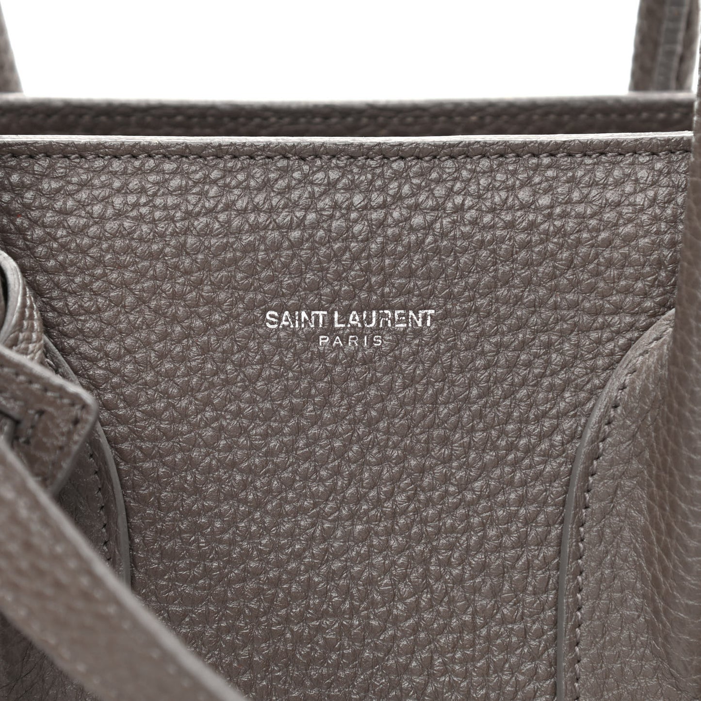 Grained Calfskin Small Sac De Jour Fog