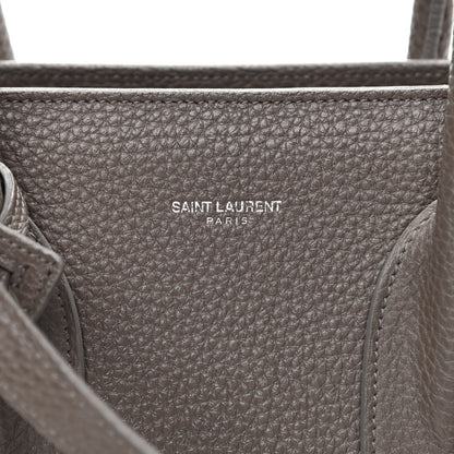 Saint Laurent Grained Calfskin Small Sac De Jour Fog 7 of 9