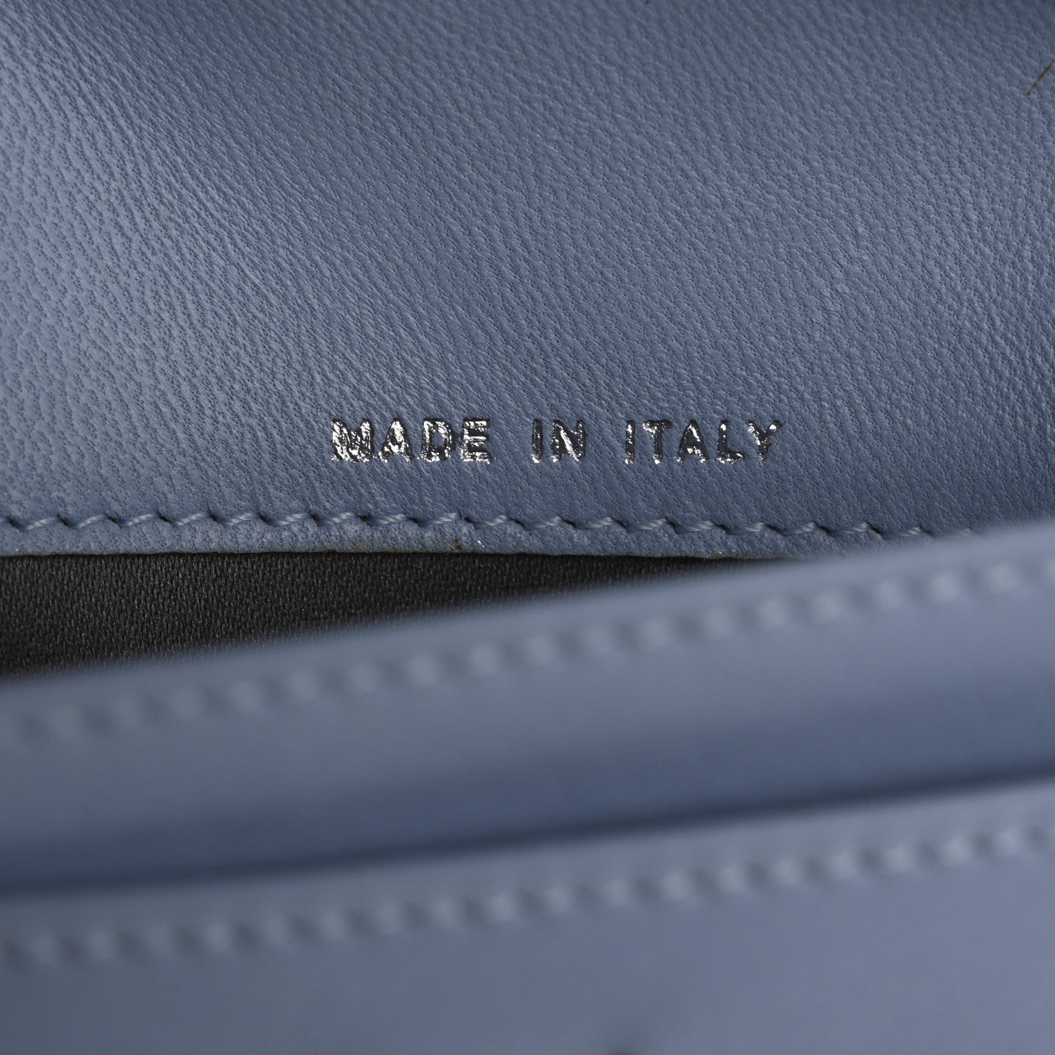 Chanel Patent Calfskin Lucky Symbols Yen Wallet Light Blue 7 of 13