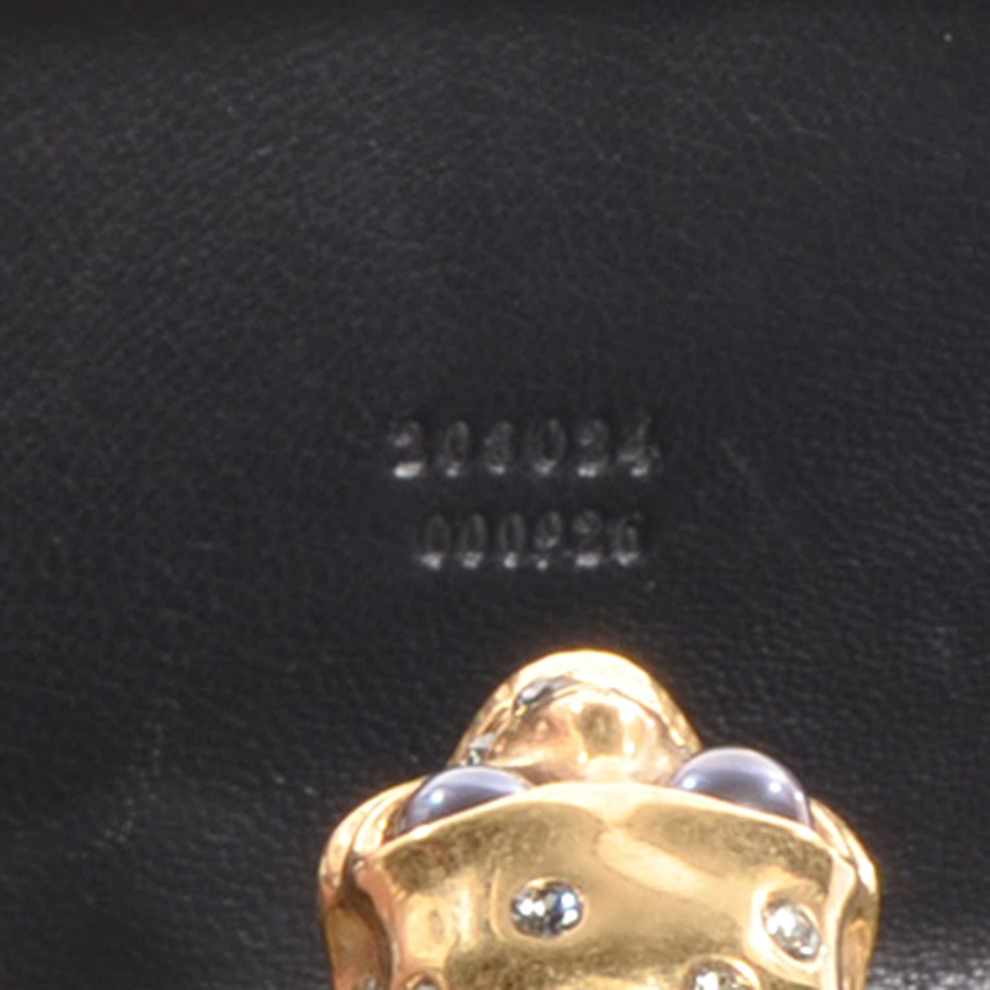 Metallic Crackled Leather Skull Box Clutch Gold