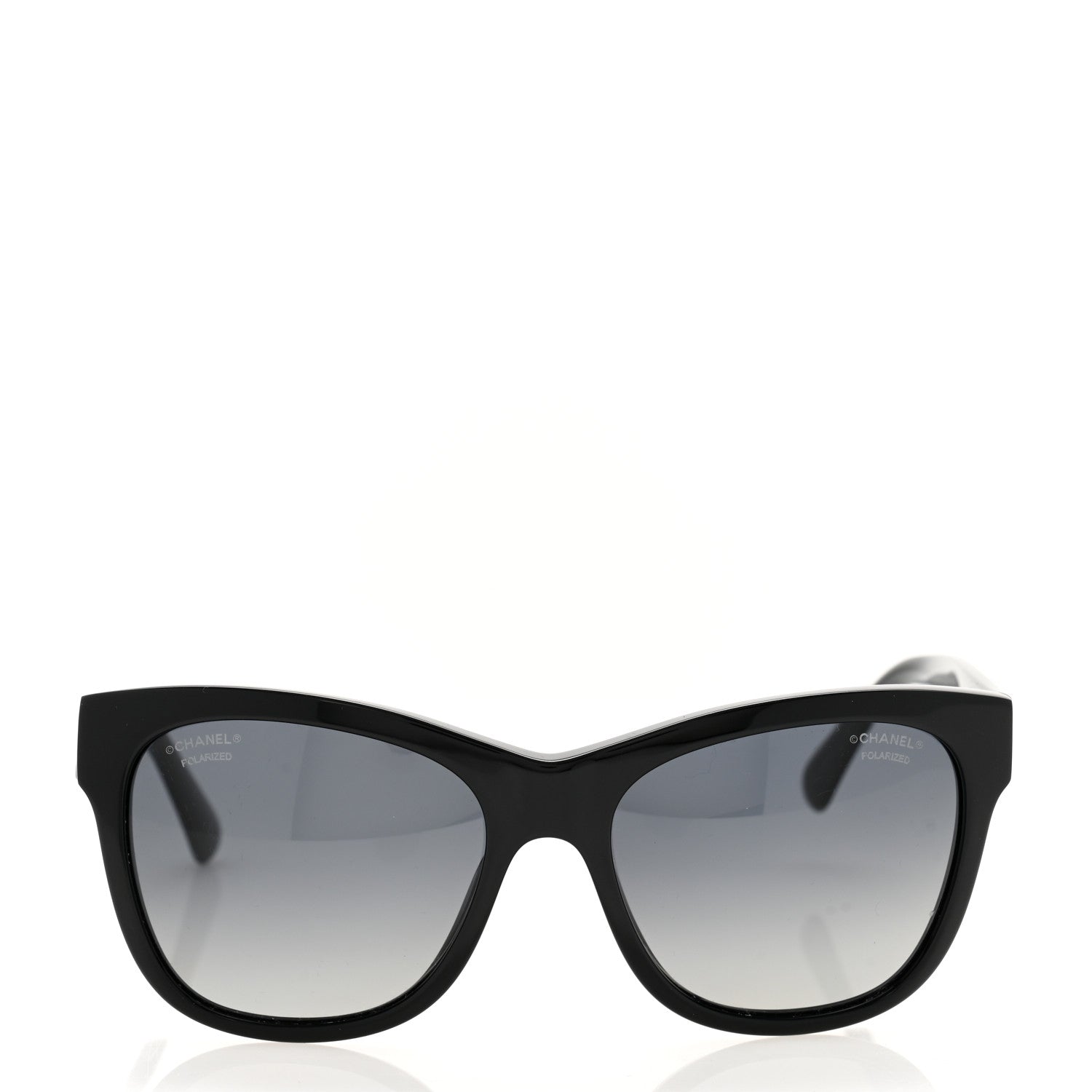 Chanel Acetate Polarized Square CC Sunglasses 5380 Black 2 of 8