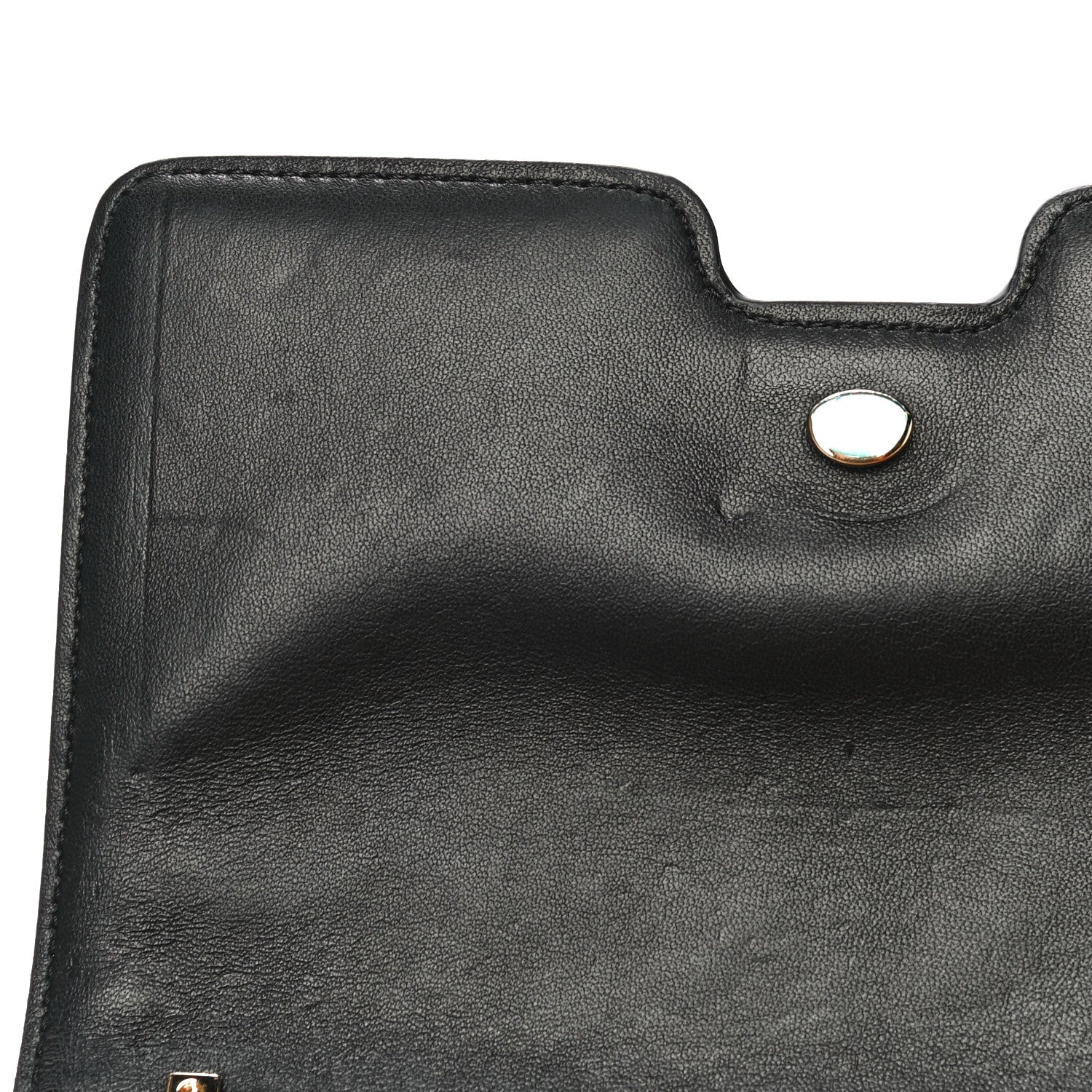 Burberry Calfskin Monogram Embossed Small TB Chain Bag Black 10 of 13