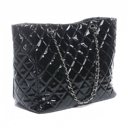 Chanel Patent Quilted Large Chic and Glitter Tote Black 3 of 8