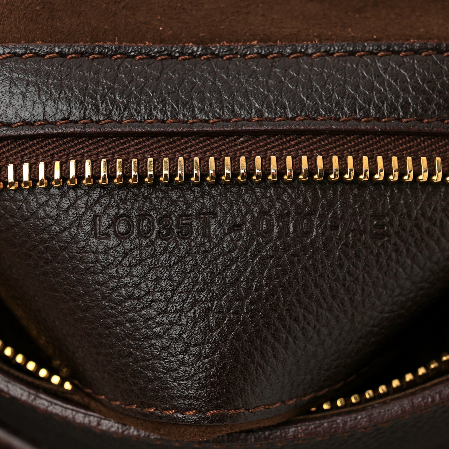 Grained Calfskin Medium Jennifer Crossbody Bag Brown