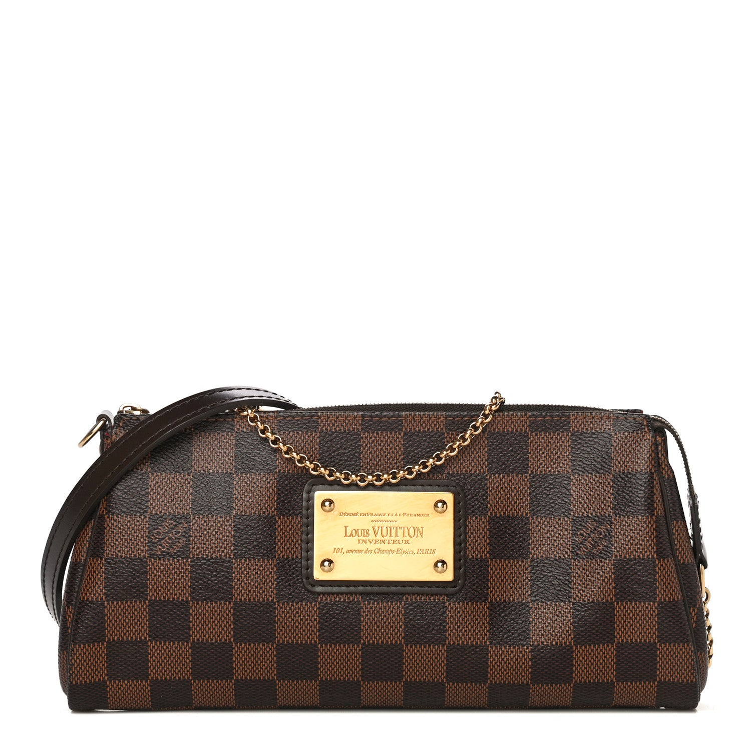 Louis Vuitton Damier Ebene Eva Clutch 1 of 9