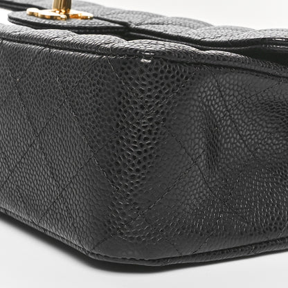 Chanel Caviar Quilted Medium Double Flap Black 10 of 11