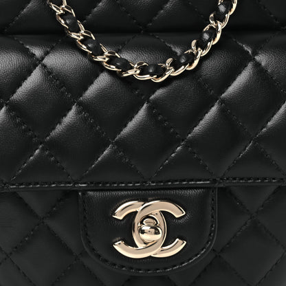 Chanel Lambskin Quilted CC In Love Heart Bag Black 8 of 10