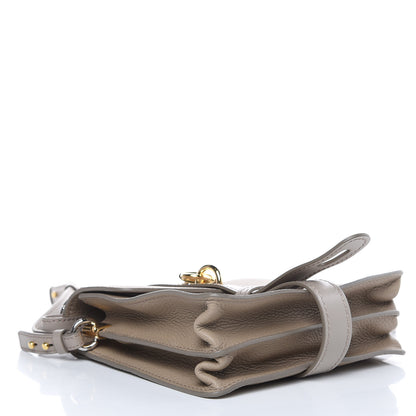 Chloe Shiny Grained Calfskin Small Aby Day Shoulder Bag Motty Grey 4 of 8
