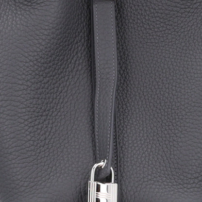 Hermes Taurillon Clemence Picotin Lock 18 PM Gris Meyer 8 of 10